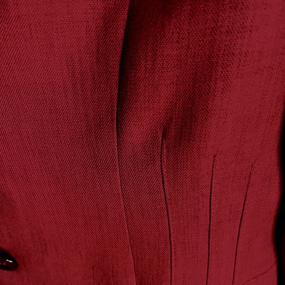 Evan Picone Vibrant Red Pantsuit - Picture 4 of 5